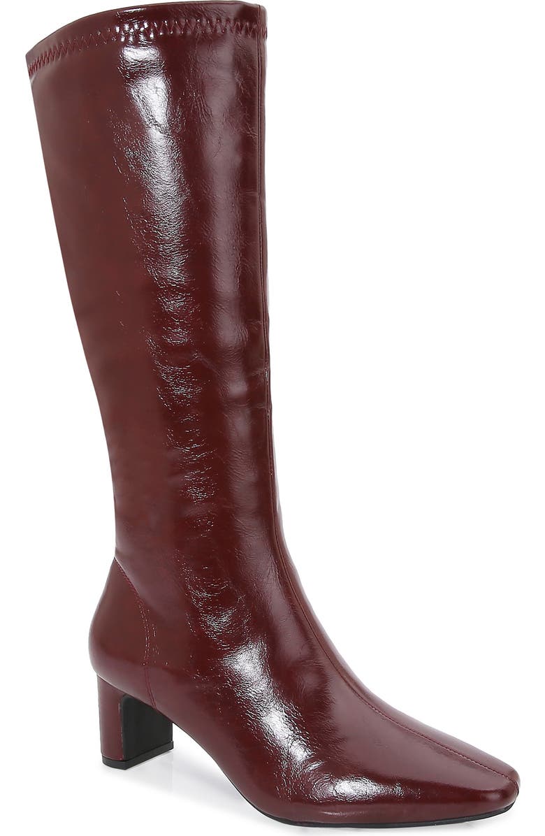 BERNESS Square Toe Boot, Main, color, Wine