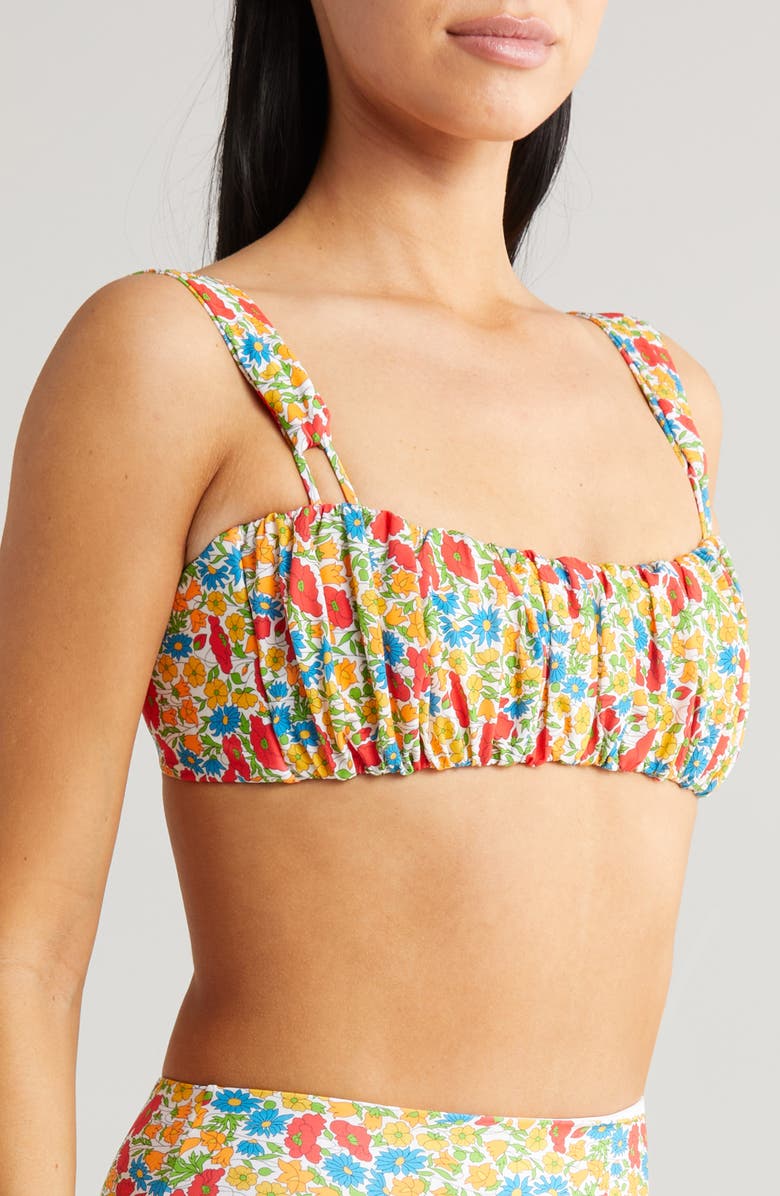 x Liberty Victoria Ruched Bandeau Bikini Top