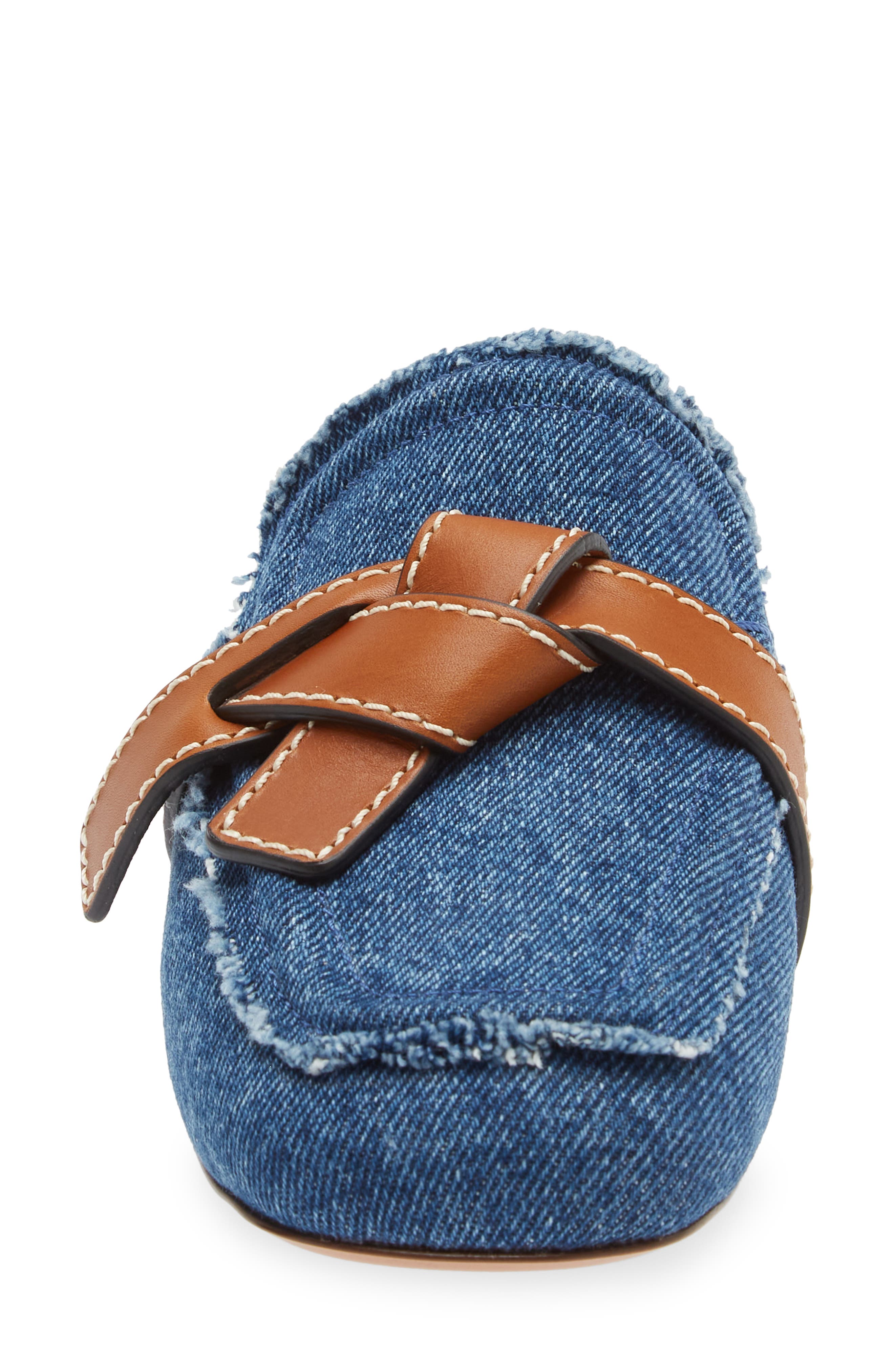 Loewe Gate Belted Denim Mule, Alternate, color, 