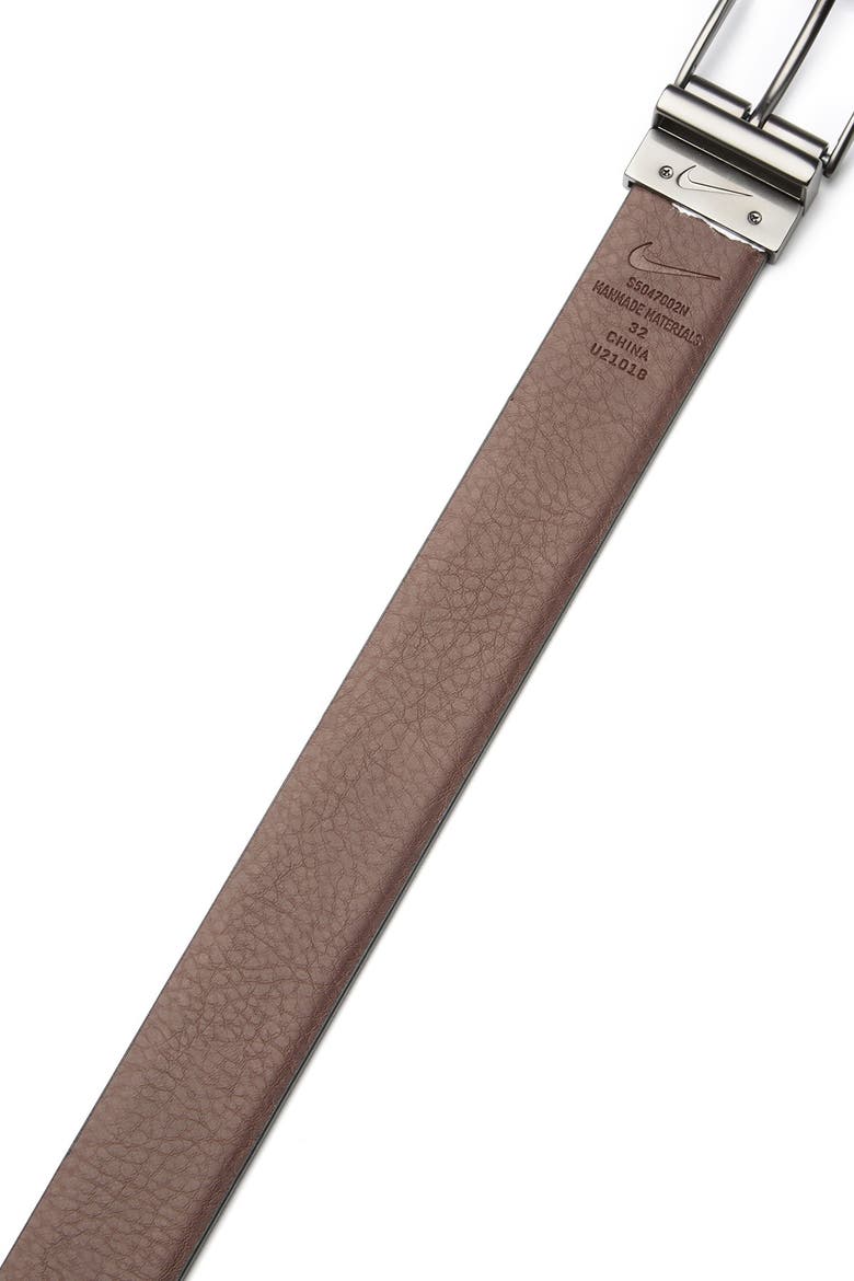 Feather Edge Leather Reversible Belt, Alternate, color, BLACK/BROWN