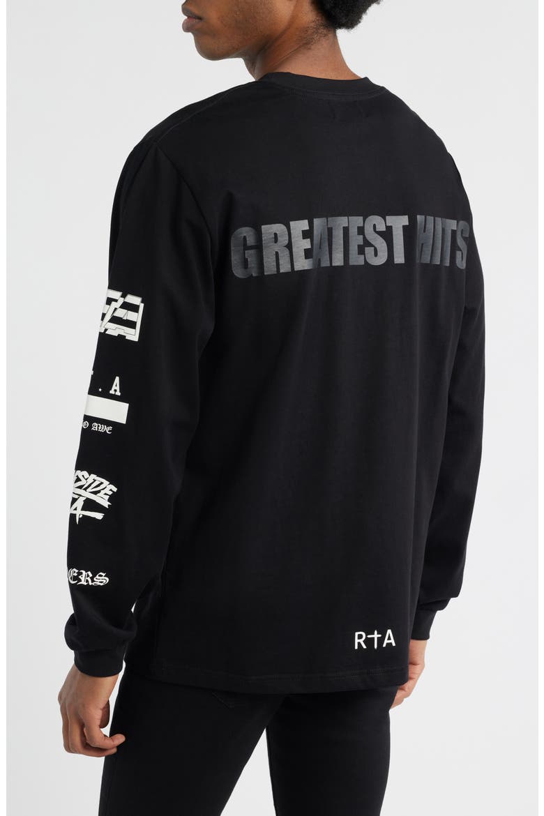 Greatest Hits Long Sleeve Graphic T-Shirt, Alternate, color, BLACK GREATEST HITS