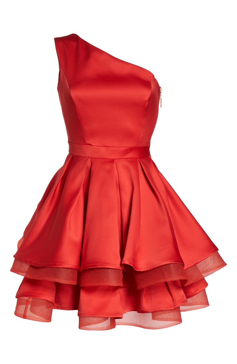 Bronx and Banco Emmanuel One-Shoulder Party Dress, Alternate, color, 