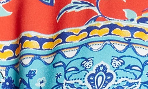 Elie Tahari Paulina Isle Of Capri Tie Waist Printed Shirtdress In Isle Of Capri Print