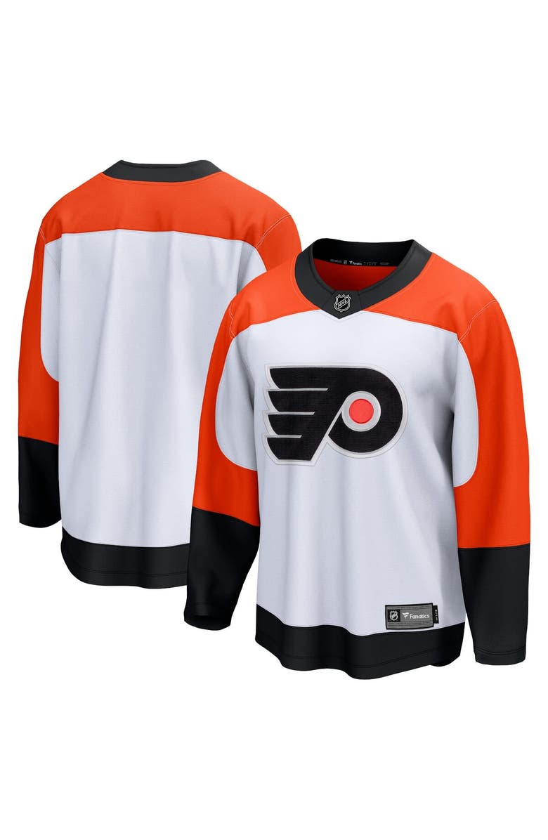 FANATICS Men's Fanatics Branded White Philadelphia Flyers Away Premier Breakaway Jersey, Main, color, White