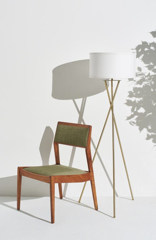 Brightech Jaxon 60' Smart Home Compatible Led Twisted Tripod Floor Lamp In Antique Brass