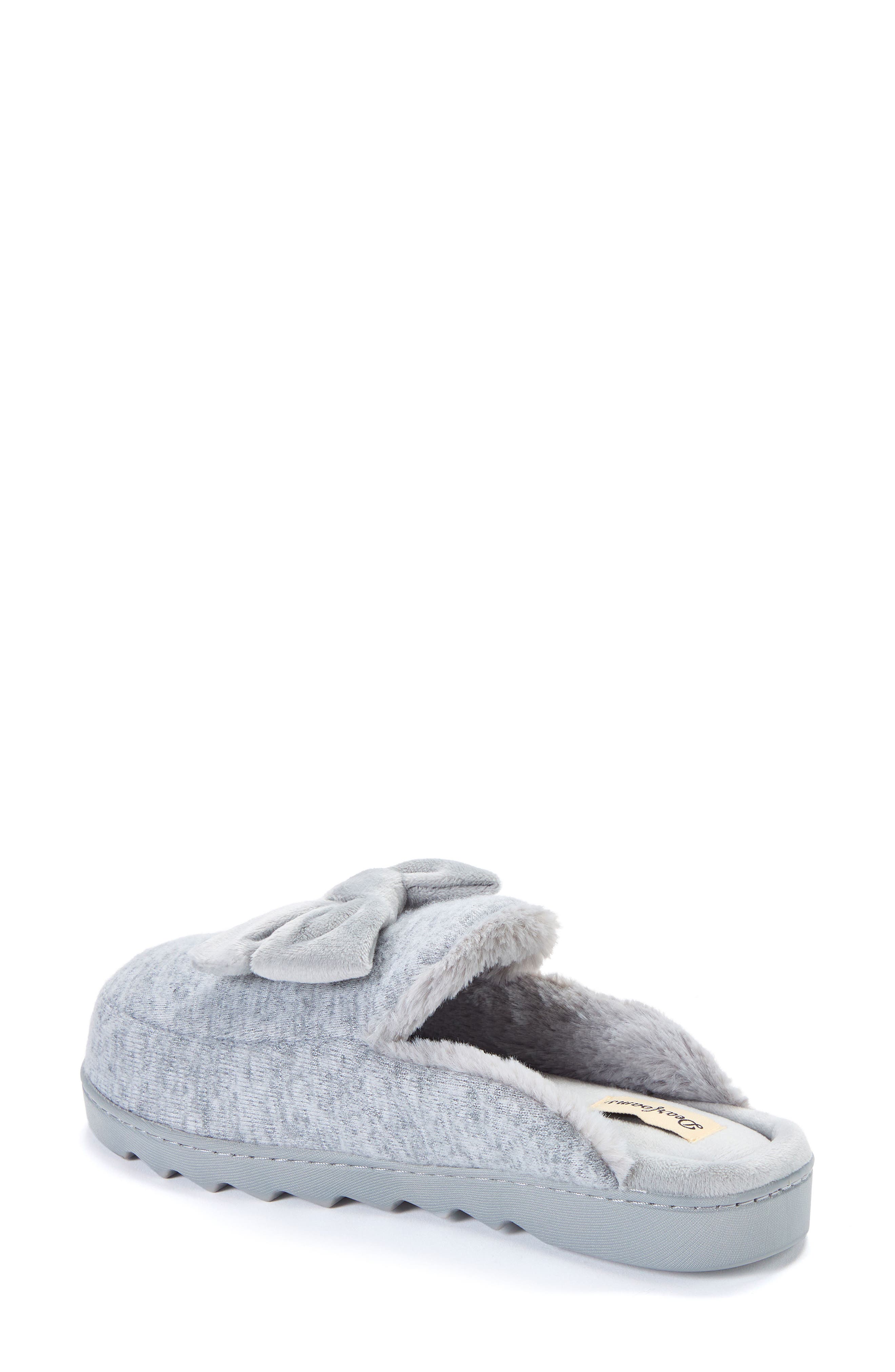 Harlee Knit Scuff Slipper, Alternate, color, LIGHT HEATHER GREY