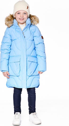 Long Wavy Quilt Puffy Winter Coat