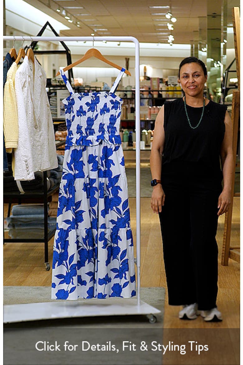 Lindsy Smocked Sleeveless Maxi Dress video
