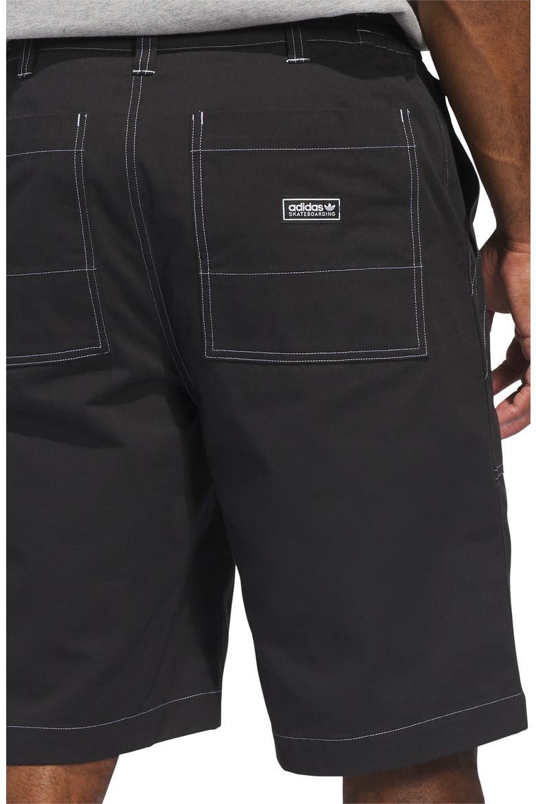 Mark Gonzales Skateboard Twill Shorts, Alternate, color, BLACK