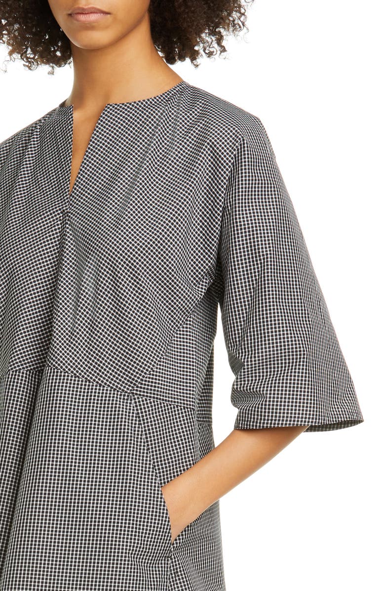 Sofie D'Hoore Gingham Cotton Midi Dress, Alternate, color, 