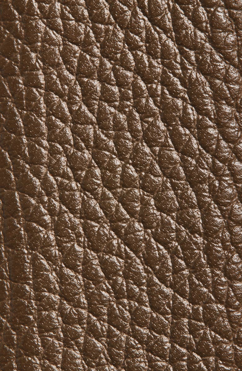 FERRAGAMO Sheepskin Leather Belt, Alternate, color, Concrete Nero