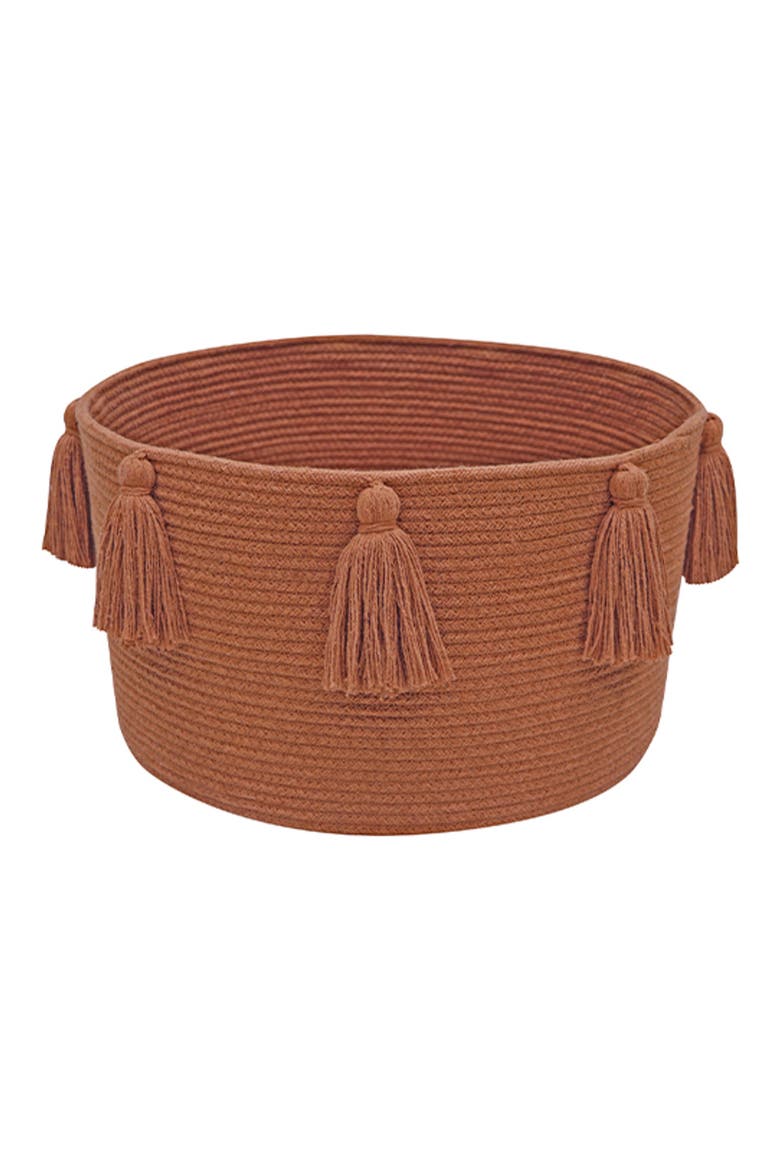 Tassel Basket, Main, color, CHESTNUT