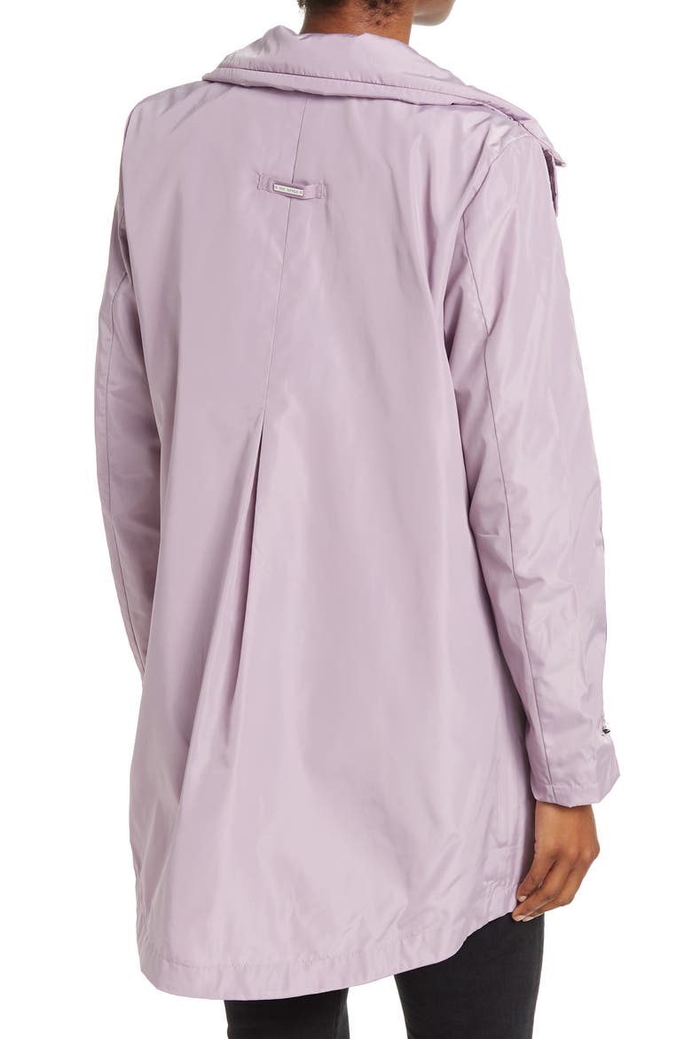 Packable Hooded Raincoat, Alternate, color, LILAC