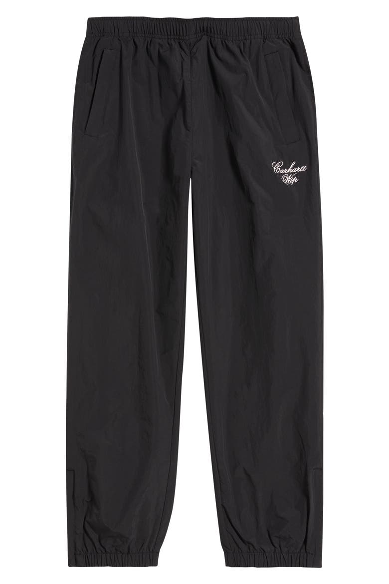 Travon Embroidered Joggers, Main, color, BLACK / WAX