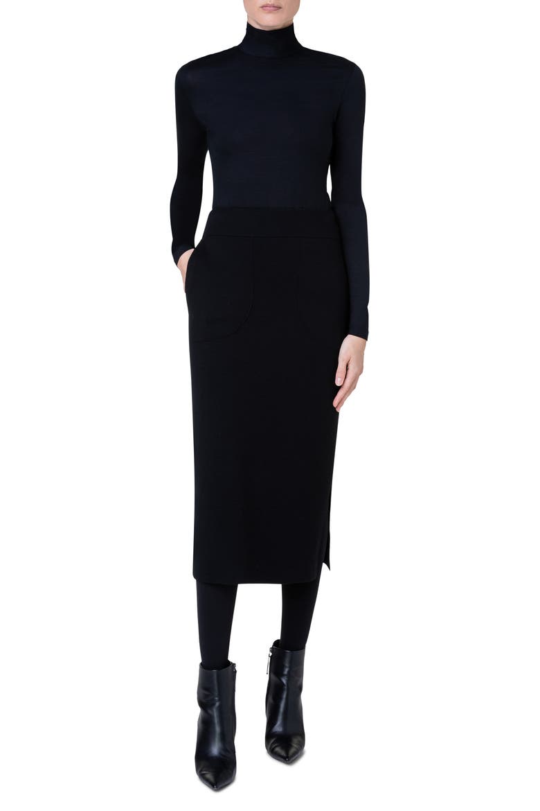 Oversize Short Sleeve V-Neck Wool Sweater, Alternate, color, 009 BLACK