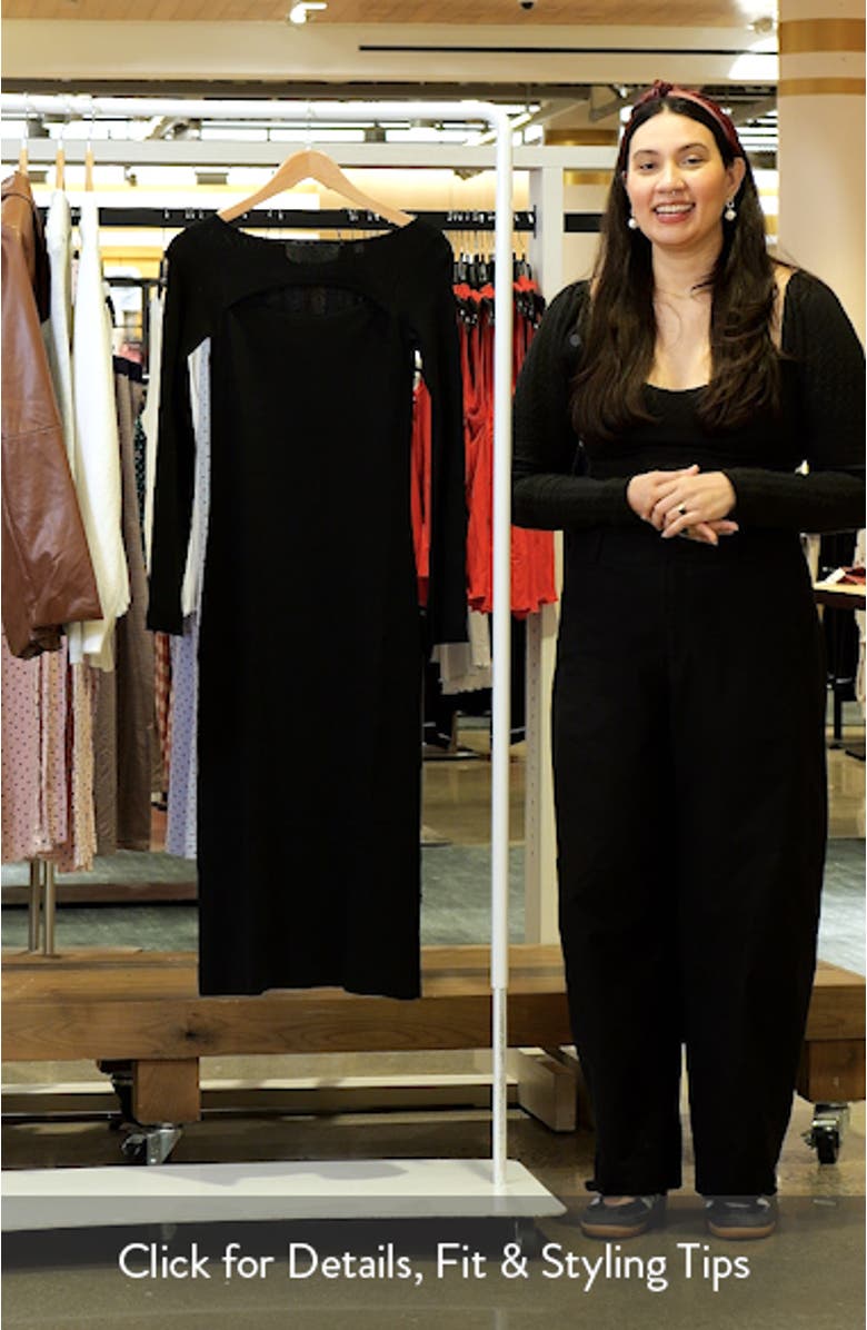 Emelienne Long Sleeve Cutout Dress, sales video thumbnail