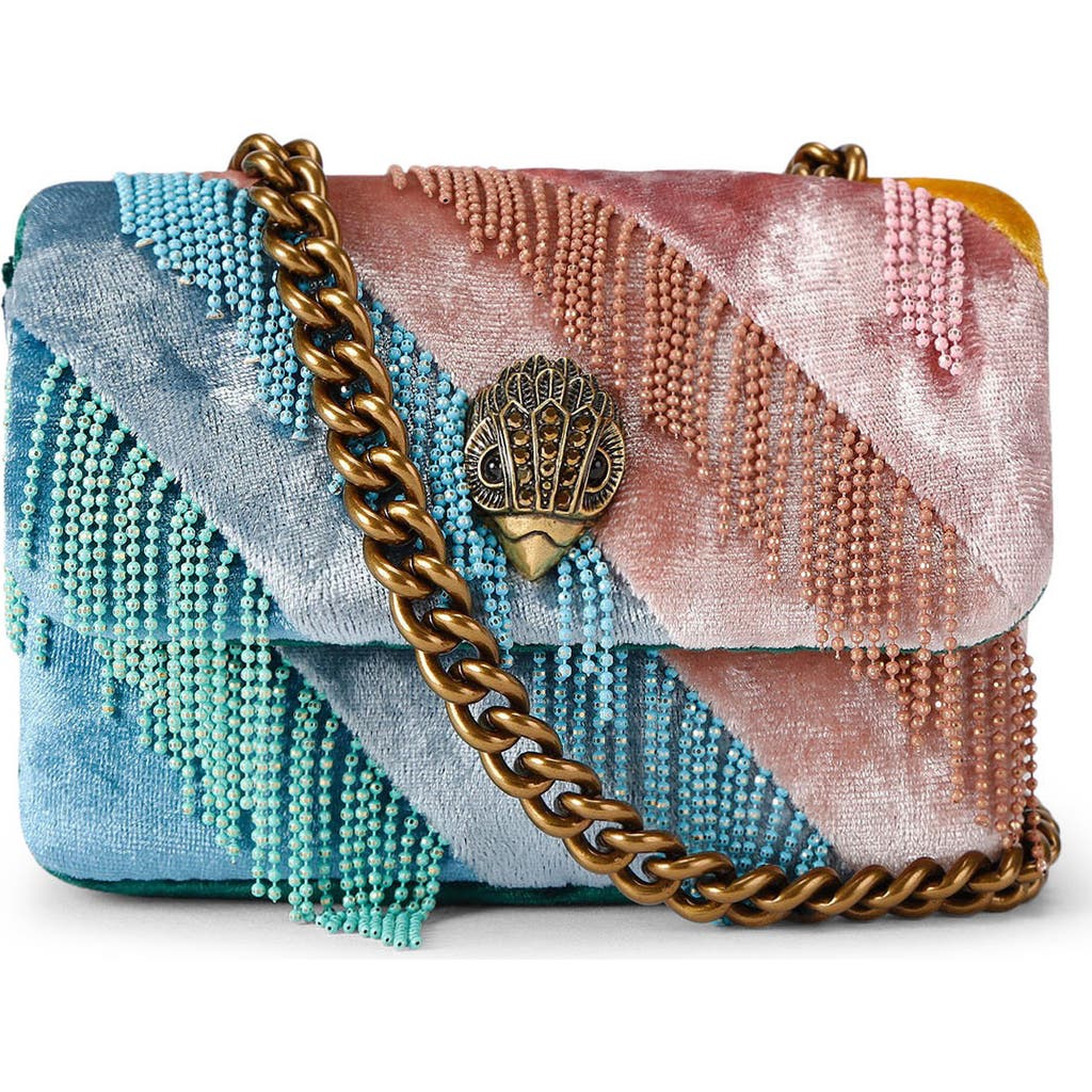Kurt Geiger London Nano Kensington Fringe Convertible Crossbody Bag In Multi