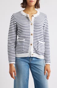 beachlunchlounge Piera Stripe Cardigan