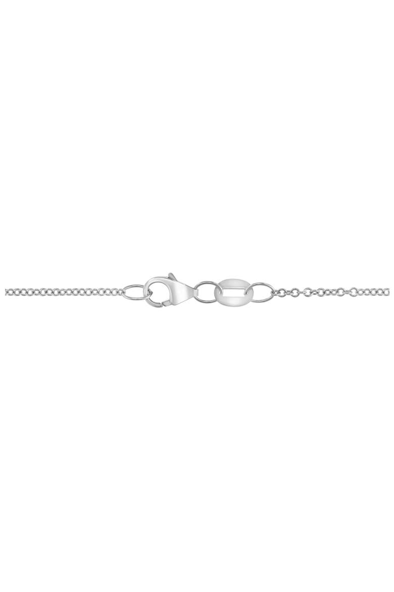 14K White Gold ,Blue Topaz Necklace, Alternate, color, Hematite and FW Blush Pearl