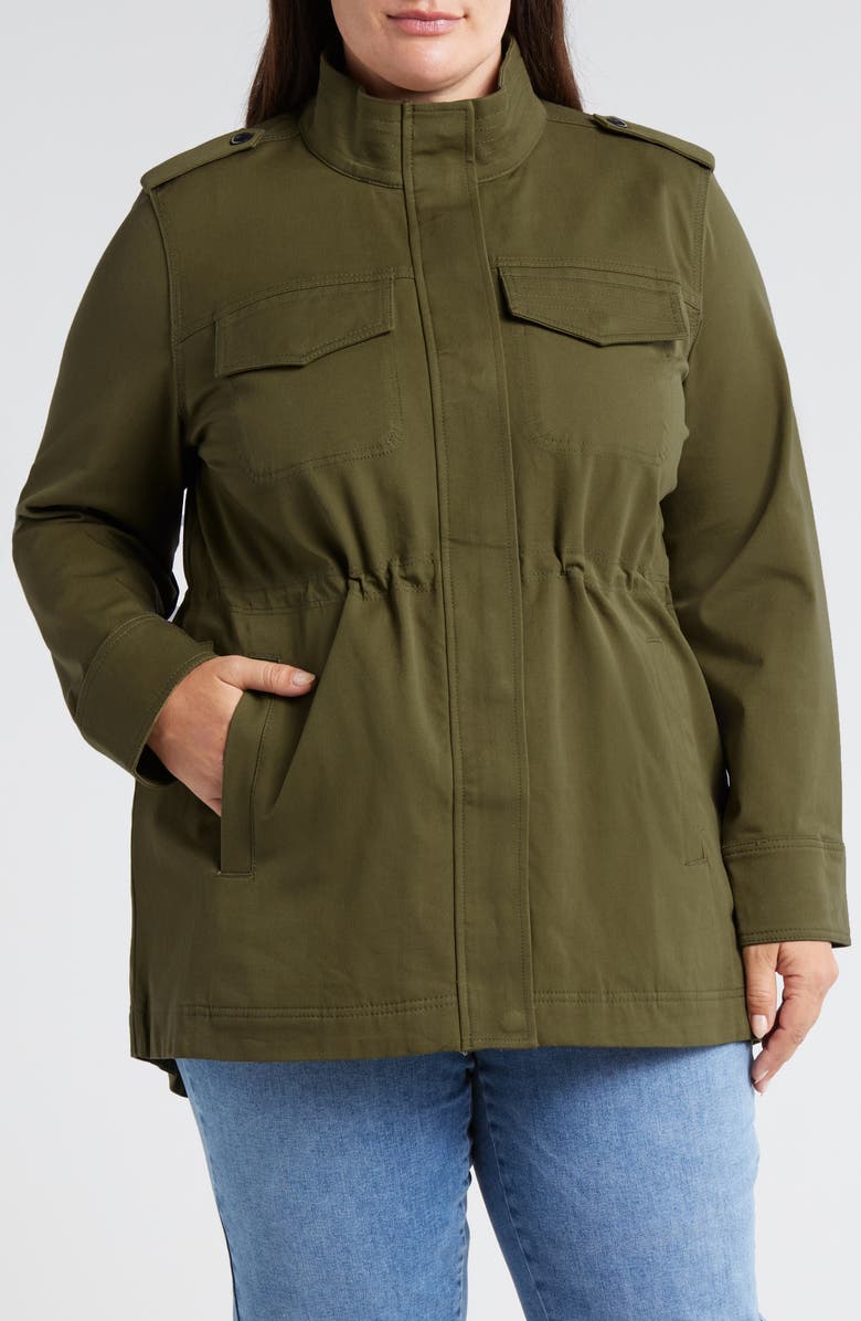 Universal Standard Vineyard Stretch Twill Jacket, Alternate, color, Ivy