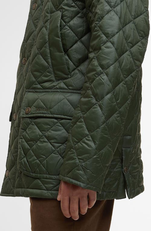 Barbour Essential Bedale Quilted Jacket In Green