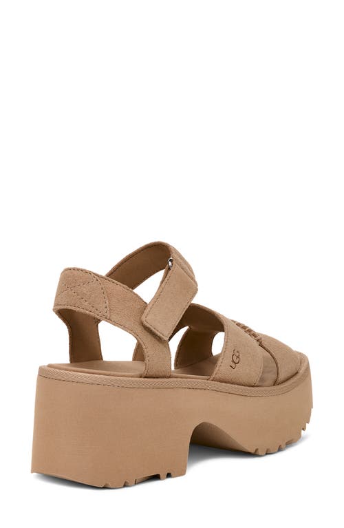 Ugg(r) New Heights Platform Sandal In Mustard Seed