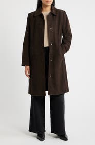 Bernardo Long Suede Coat