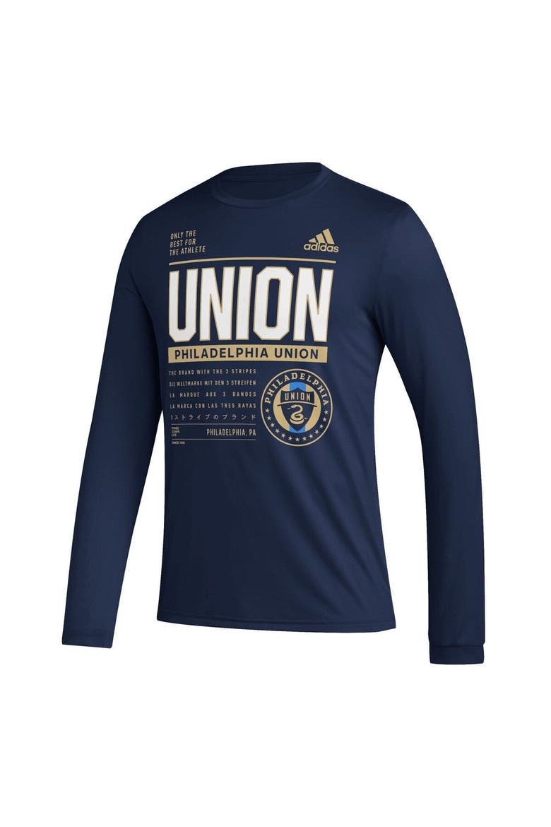 adidas Men's adidas Navy Philadelphia Union 2023 Club DNA Long Sleeve ...
