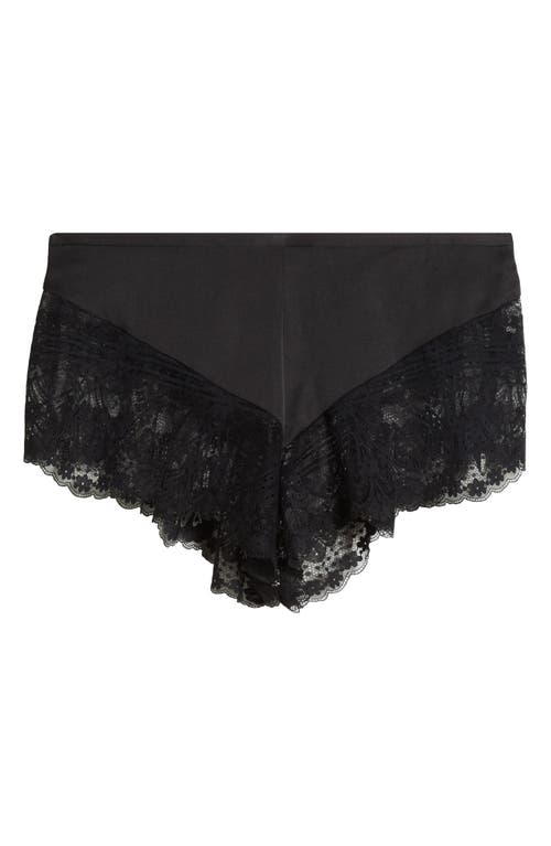 Etam La Chamade Lace Trim Boyshorts In Black