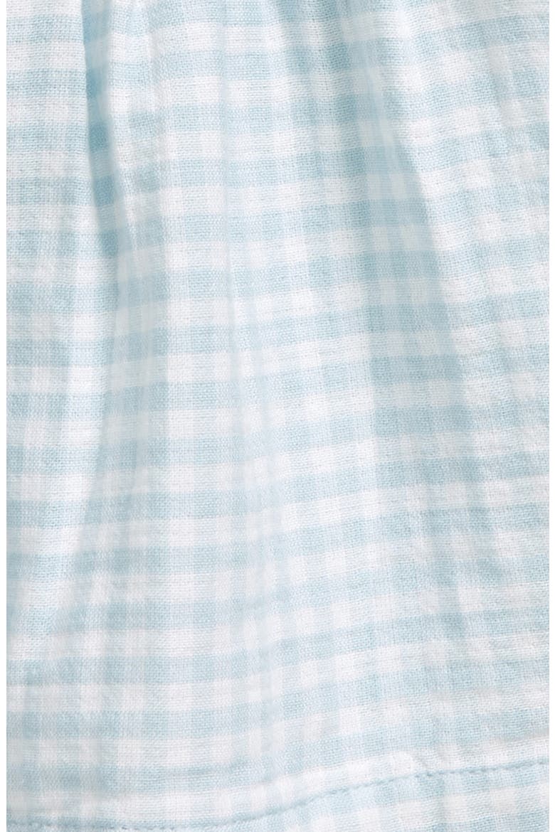 Cotton Gingham Top & Bloomers, Alternate, color, BLUE DRIFT GINGHAM