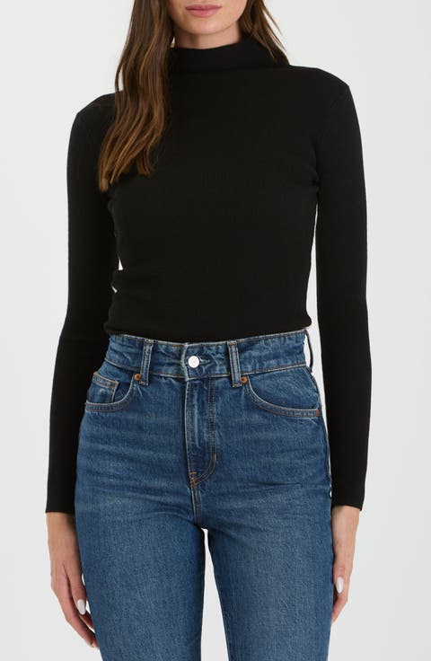 Turtleneck Knit Top