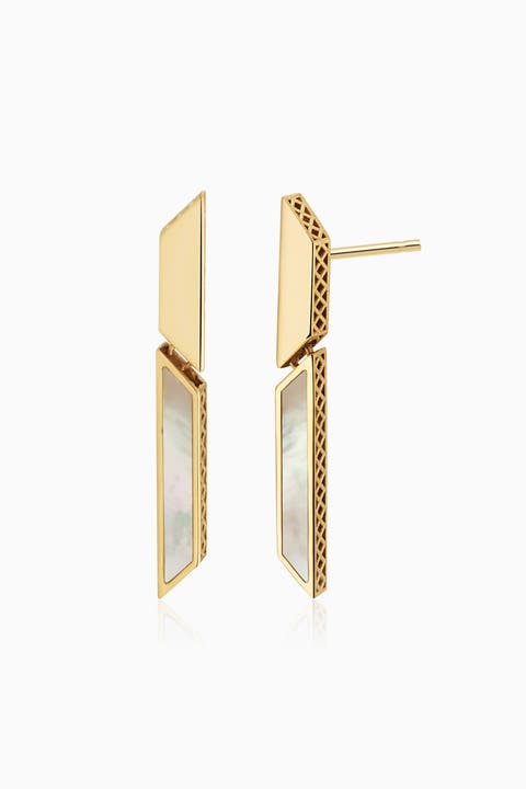14K Gold Aurora Drop Earrings
