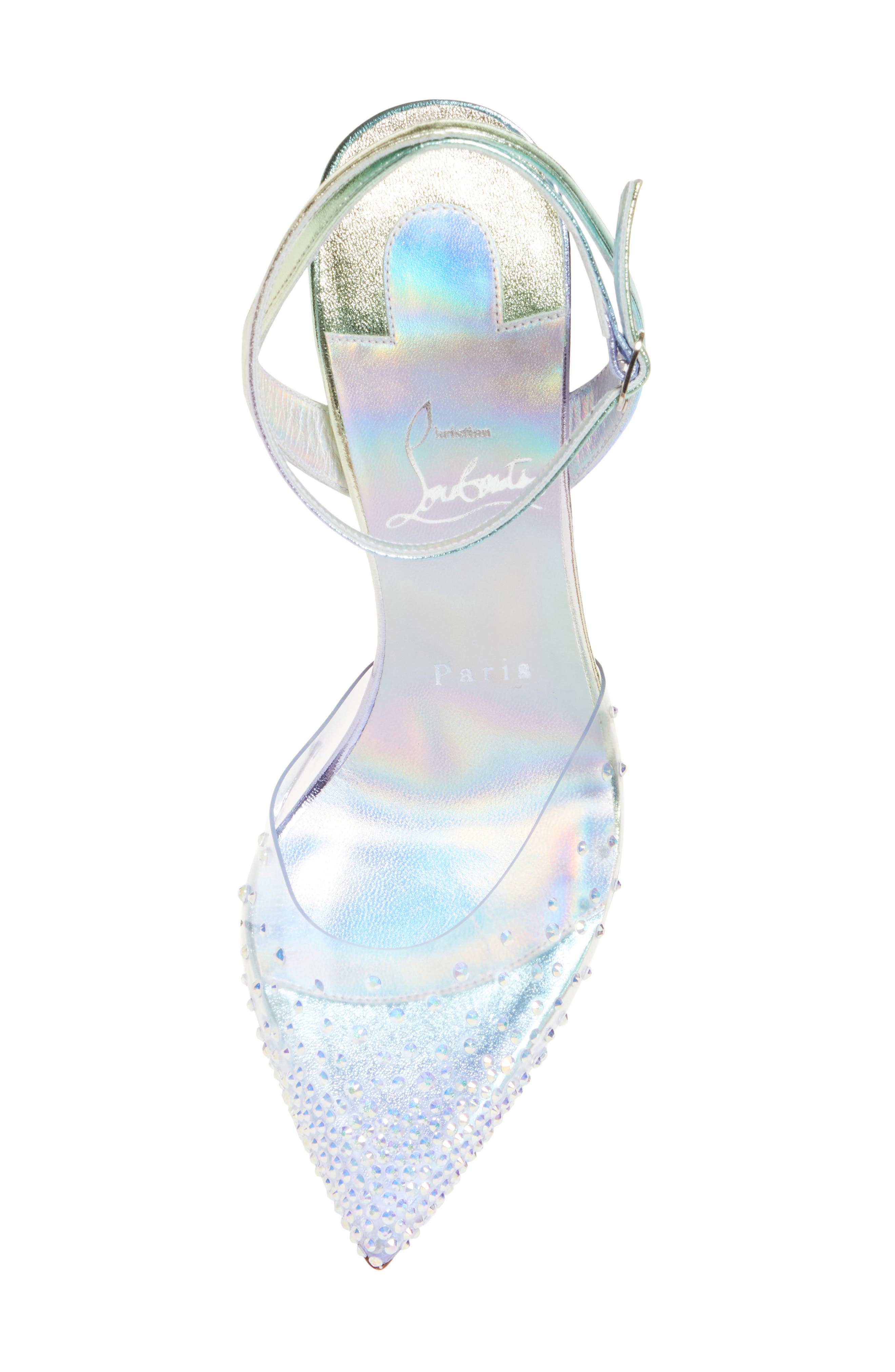 Spikaqueen Pointed Toe Pump, Alternate, color, CLEAR