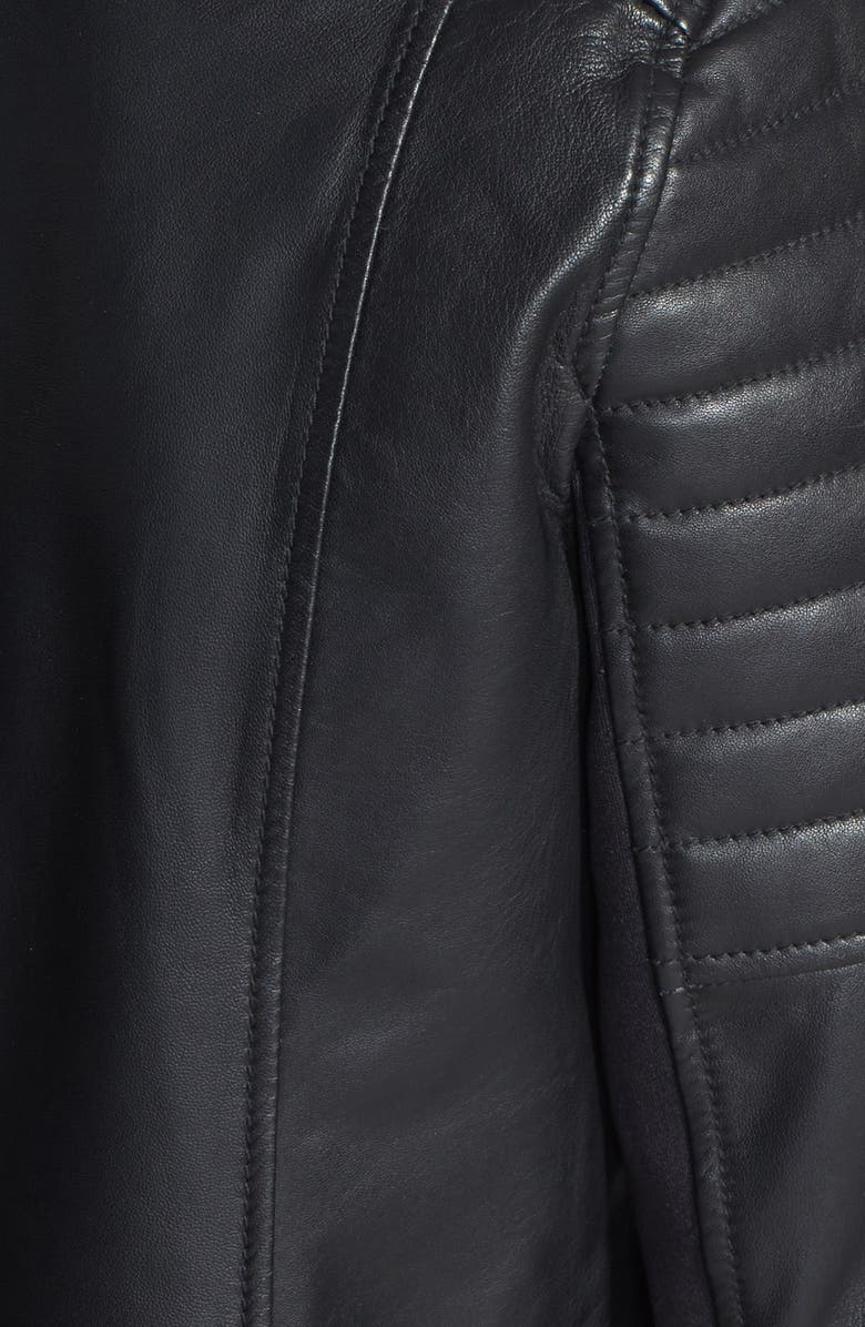 Trouvé Leather Moto Jacket, Alternate, color,
