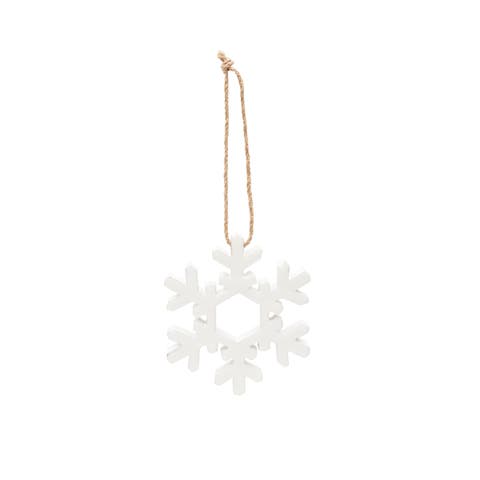 MDF Enamel Snowflake Christmas Tree Ornament