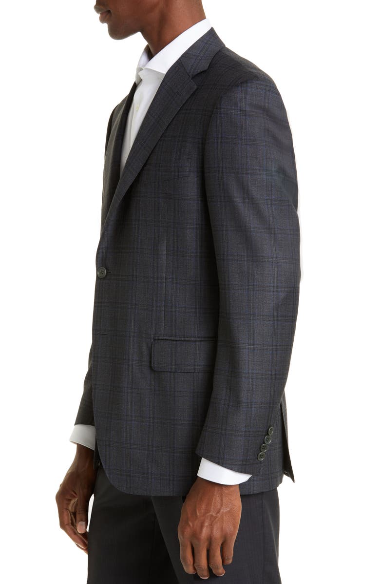 Canali Men's Siena Plaid Wool Sport Coat, Alternate, color,