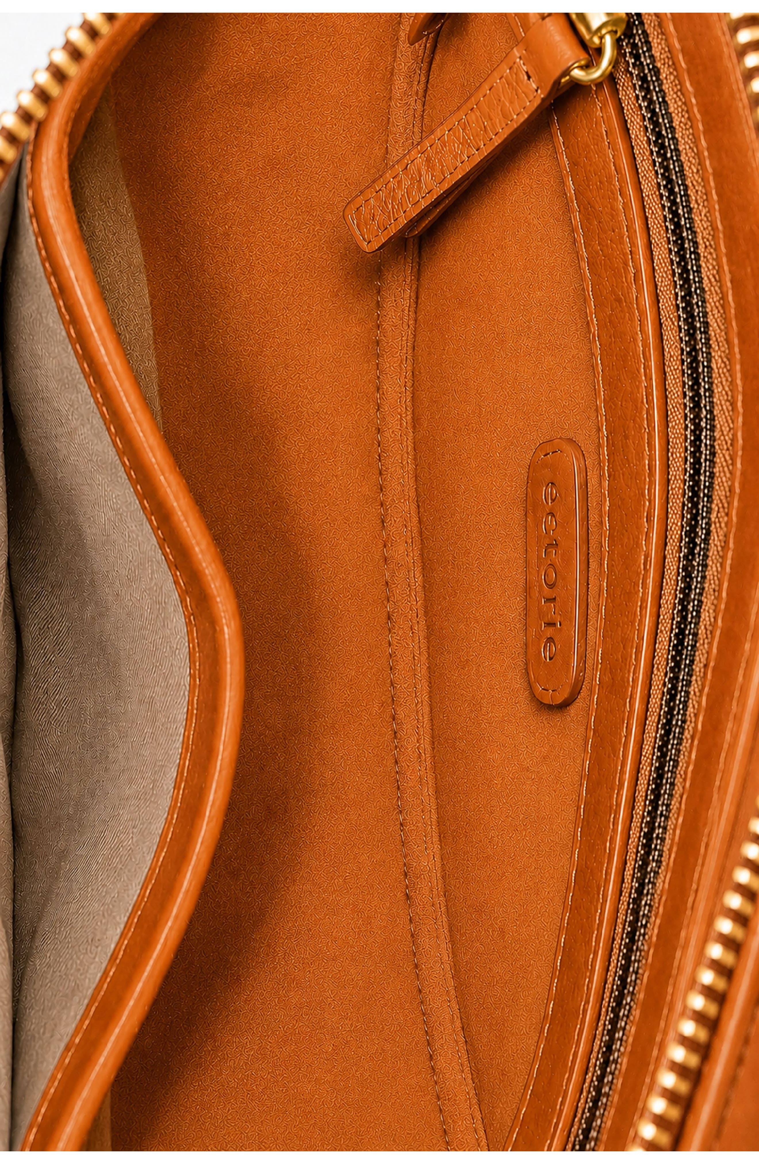 Leif Leather Crossbody Bag, Alternate, color, CARAMEL