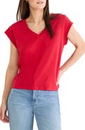 NZT by NIC+ZOE Cap Sleeve V-Neck Cotton Top