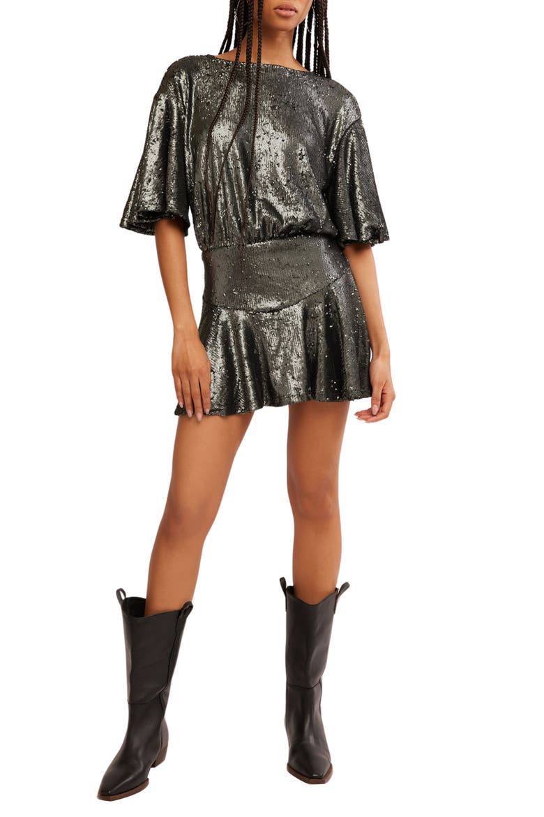 manuka ruffle mini dress Manuka Sequin Minidress (Women)
