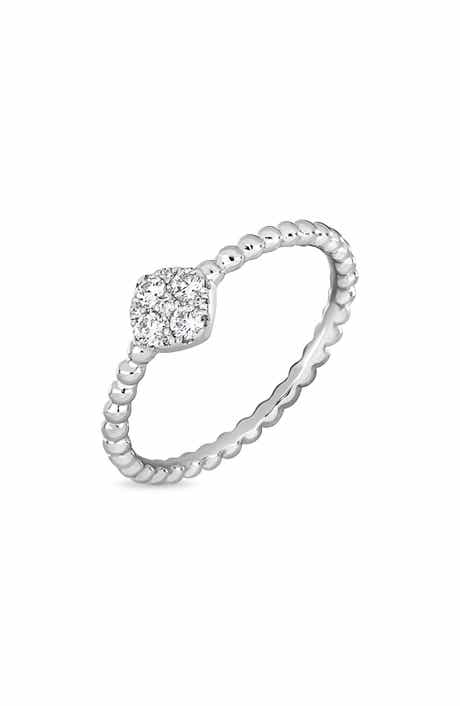 Bony Levy Mika 18K White Gold Diamond Stackable Ring