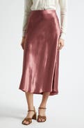 Vince Bias Satin Midi Skirt