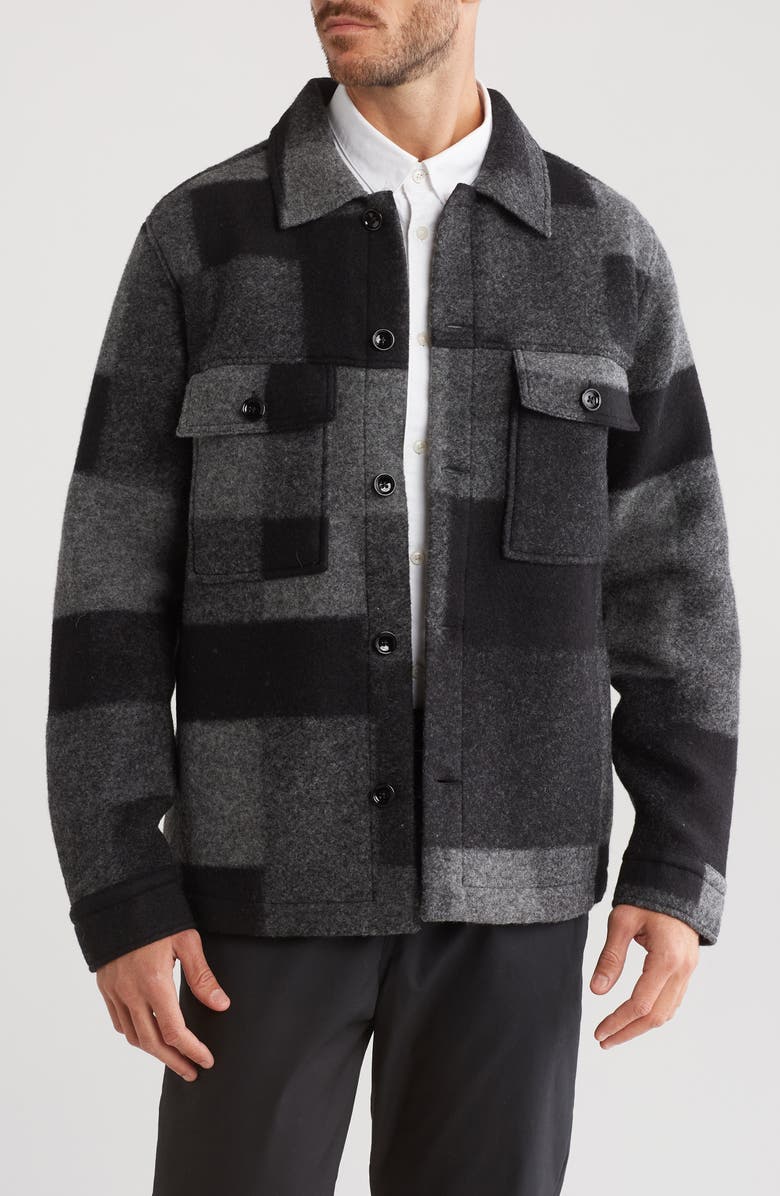 NN07 Wilas Wool Blend Shirt Jacket, Main, color, 