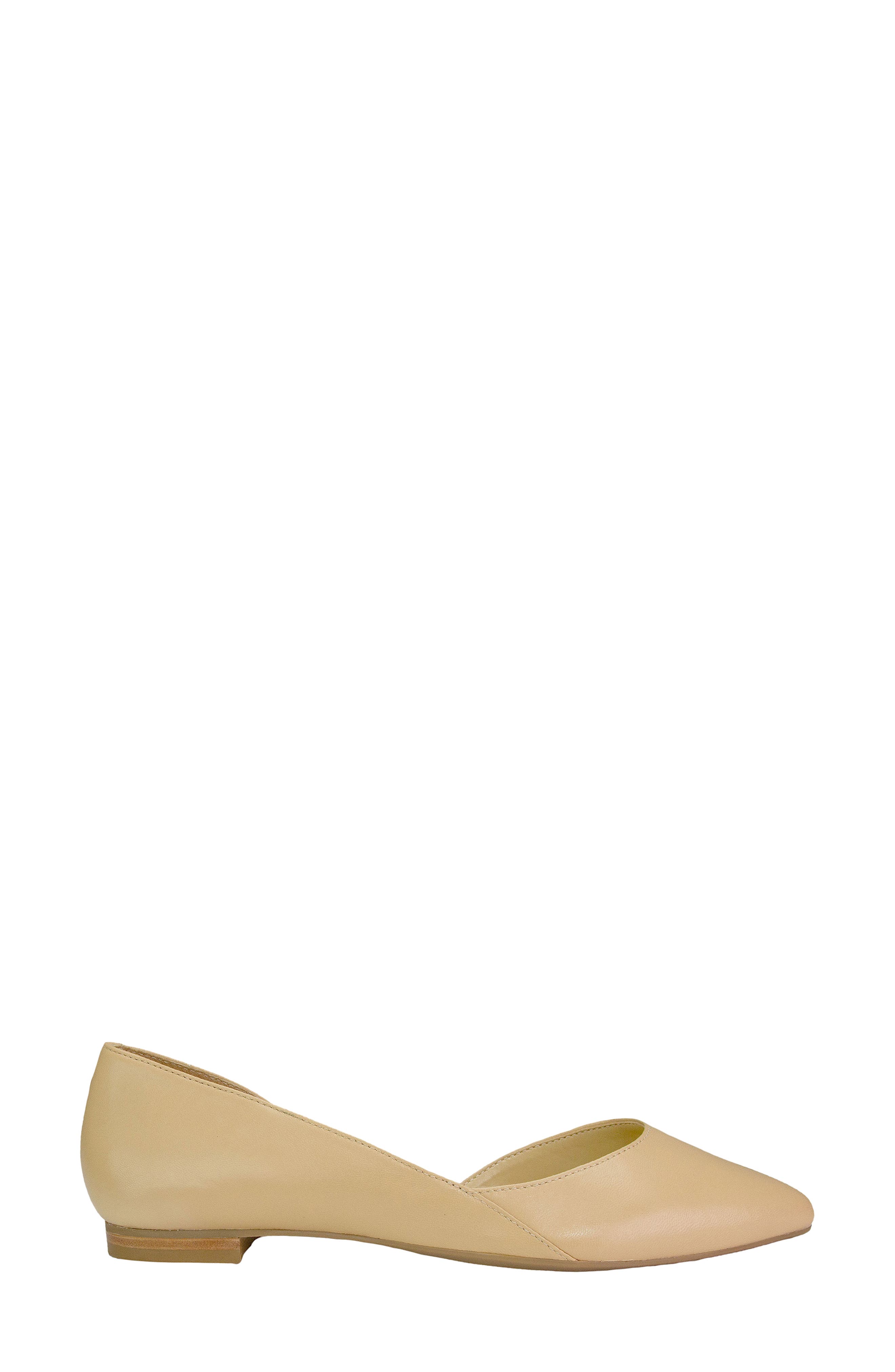'Sunny' Half d'Orsay Flat, Alternate, color, LIGHT NATURAL