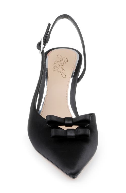 Jewel Badgley Mischka Ellery Slingback Pointed Toe Pump In Black