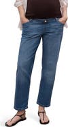 MANGO Over the Bump Ankle Straight Leg Maternity Jeans