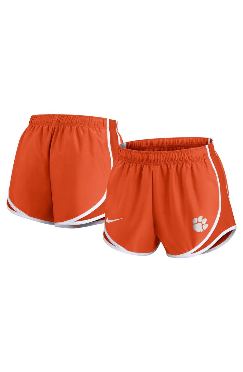 Nike Women's Nike Orange Clemson Tigers Primetime Tempo Performance Shorts, Main, color, 