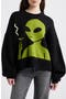 selected Black With Green Alien