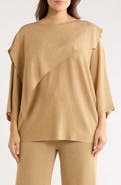Anne Klein Asymmetrical Cape Sweater