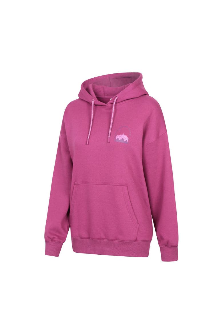 Mountain Scene Hoodie, Alternate, color, Berry