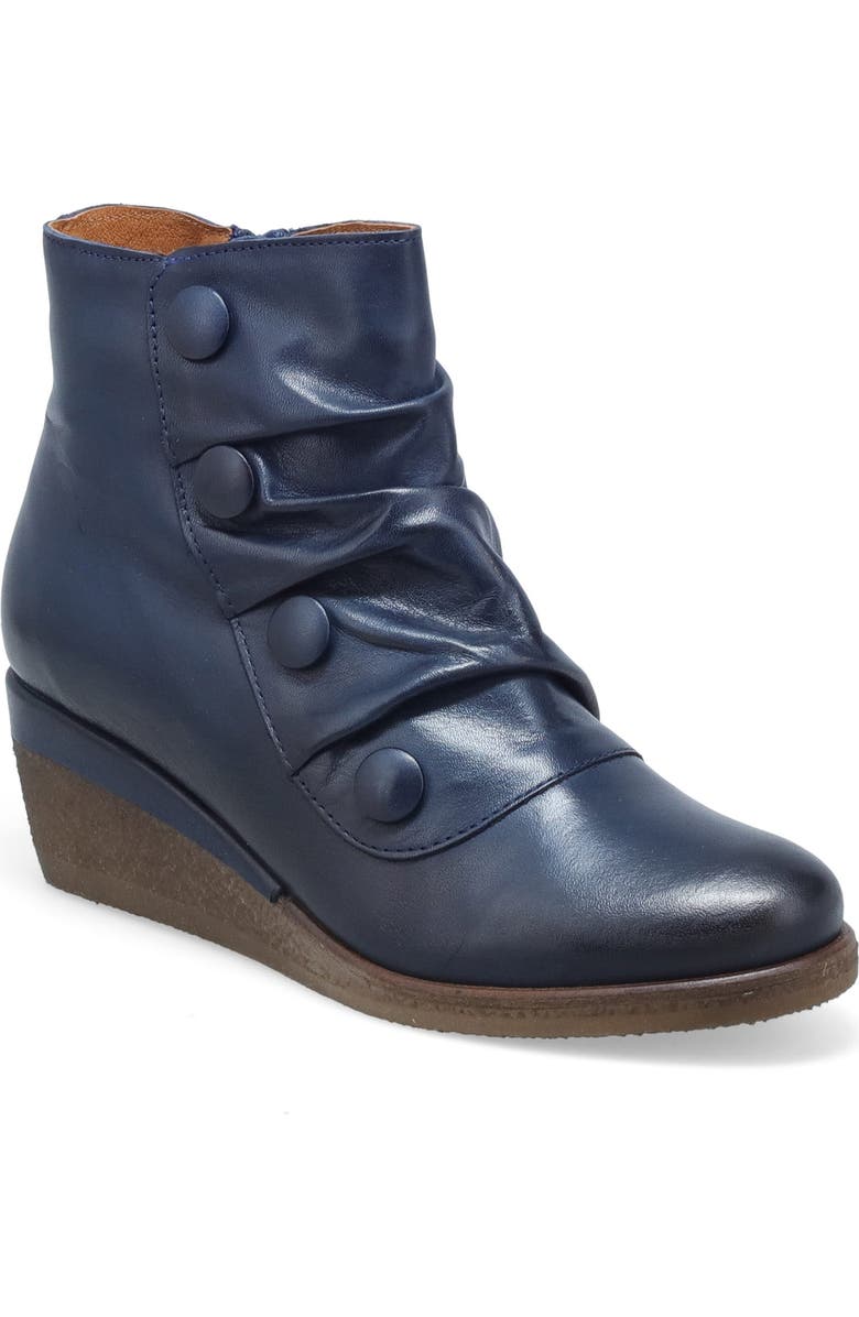 Miz Mooz Maxy Wedge Bootie, Main, color, Denim